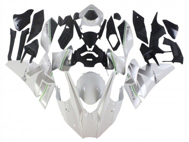 Carenados Moto Kawasaki Ninja H2 2015-2022 - Blanco Plata Verde Baratos