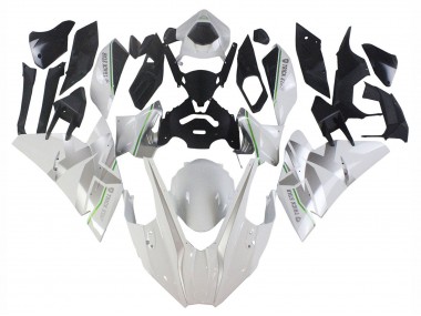 Carenados Moto Kawasaki Ninja H2 2015-2022 - Blanco Plata Verde Baratos