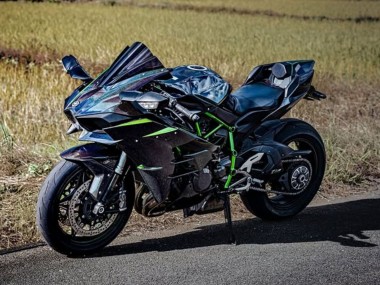 Carenados Moto Kawasaki Ninja H2 2015-2022 - Negro Azul Camaleón Verde Baratos