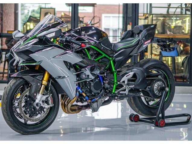Carenados Moto Kawasaki Ninja H2 2015-2022 - Gris Baratos