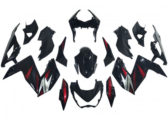 Carenados Moto Kawasaki Z250/Z300 2015-2016 - Negro Brillante Rojo Plata Baratos