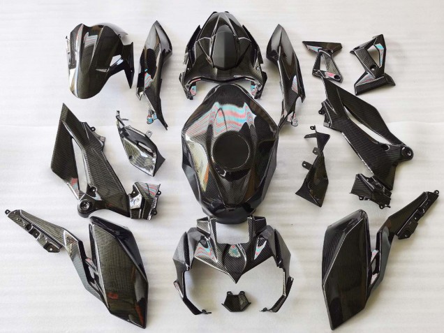 Carenados Moto Kawasaki Z400 2018-2024 - Negro FibraCarbono Baratos