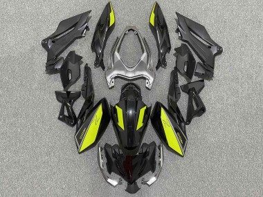 Carenados Moto Kawasaki Z400 2018-2024 - Negro Mate Amarillo Baratos