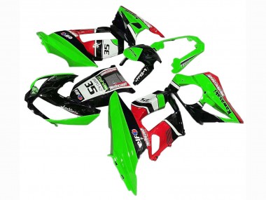 Carenados Moto Kawasaki Z1000SX 2010-2016 - Verde Rojo Negro Brillante Elf 35 Baratos