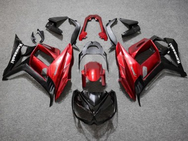 Carenados Moto Kawasaki Z1000SX 2010-2016 - Rojo Negro Brillante Baratos