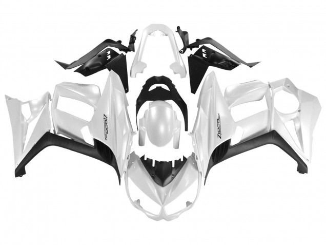 Carenados Moto Kawasaki Z1000SX 2010-2016 - Blanco Perla Negro Baratos
