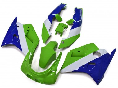 Carenados Moto Kawasaki ZXR250 1989-1990 - Verde Blanco Azul Baratos