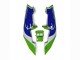 Carenados Moto Kawasaki ZXR250 1989-1990 - Verde Blanco Azul Baratos