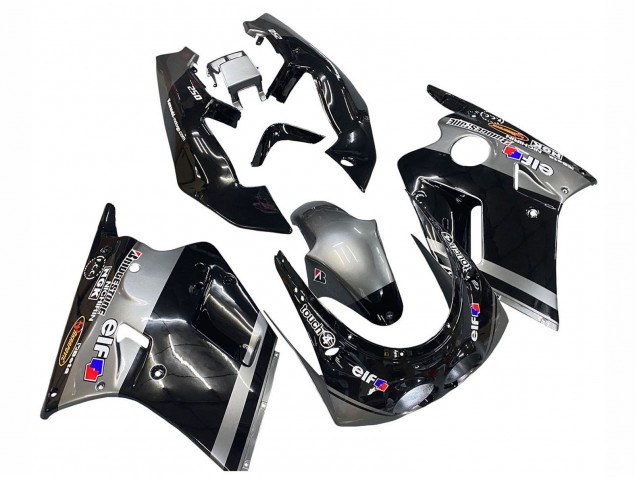 Carenados Moto Kawasaki ZXR250 1989-1990 - Negro Brillante Gris Elf Touch4 Bridgestone Baratos