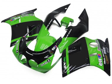 Carenados Moto Kawasaki ZXR250 1989-1990 - Verde Negro Brillante Elf Touch4 Bridgestone Baratos