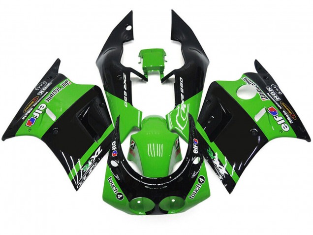 Carenados Moto Kawasaki ZXR250 1989-1990 - Verde Negro Brillante Elf Touch4 Bridgestone Baratos