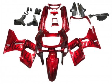 Carenados Moto Kawasaki ZZR600 1998-2003 - Rojo Negro Llama Baratos