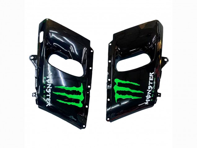 Carenados Moto Kawasaki ZZR600 1998-2003 - Verde Negro Monstruo Elf Baratos