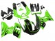 Carenados Moto Kawasaki ZZR600 1998-2003 - Verde Negro Brillante Llama Baratos