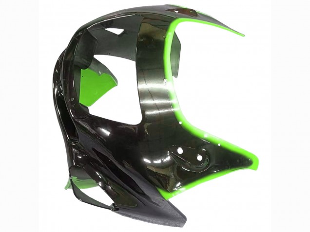 Carenados Moto Kawasaki ZZR600 1998-2003 - Verde Negro Brillante Llama Baratos