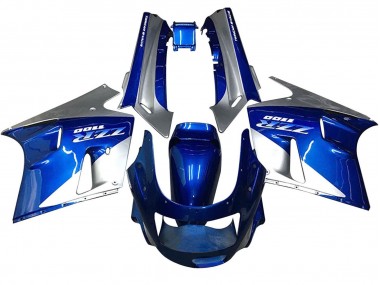 Carenados Moto Kawasaki ZZR1100 1990-1992 - Azul Blanco Gris Baratos