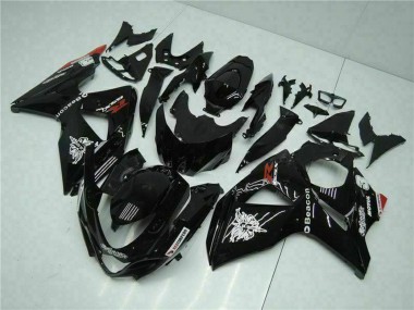 Carenados Moto Suzuki GSXR 1000 2009-2016 - Negro Brillante Rojo Faro Motul Baratos
