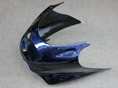 Carenados Moto Kawasaki ZZR1100 1993-2003 - Azul Brillante Gris Baratos