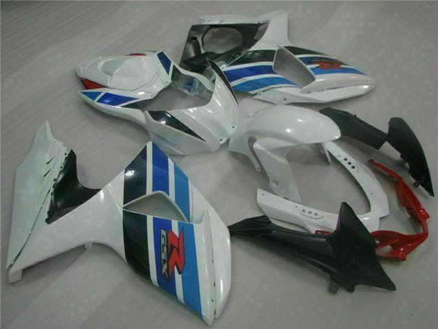 Completo Carenados Moto Suzuki GSXR 1000 2009-2016 - Blanco Azul Negro Baratos