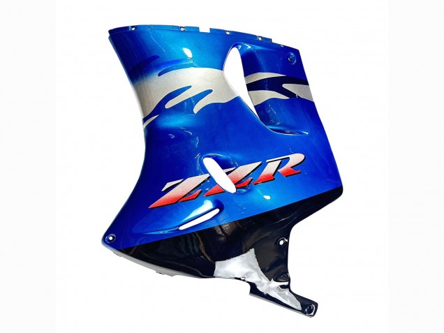 Carenados Moto Kawasaki ZZR1100 1993-2003 - Azul Plata Negro Baratos