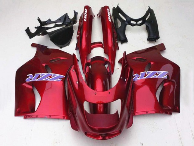 Carenados Moto Kawasaki ZZR1100 1993-2003 - Rojo Brillante Baratos