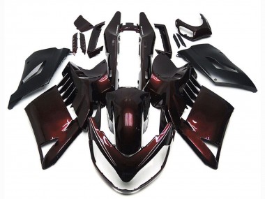 Carenados Moto Kawasaki GTR1400/ZG1400 2007-2009 - Rojo Granate Negro Baratos