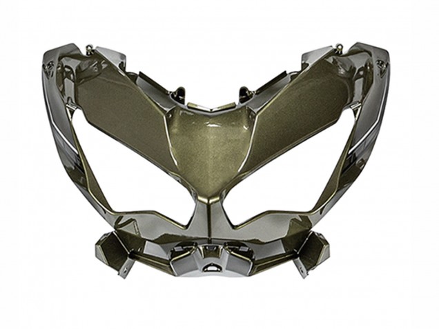 Carenados Moto Kawasaki Versys 650 2022-2025 - Verde Oscuro Negro Baratos