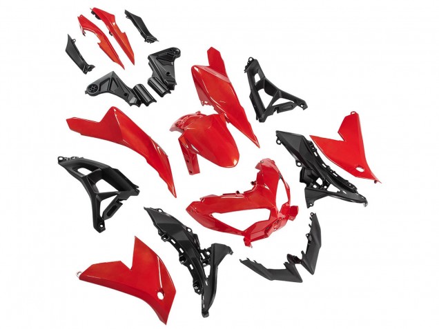 Carenados Moto Kawasaki Versys 650 2022-2025 - Rojo Negro Baratos