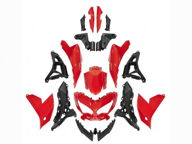 Carenados Moto Kawasaki Versys 650 2022-2025 - Rojo Negro Baratos