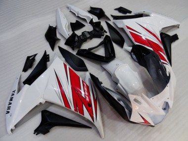 Carenados Moto Yamaha FZ6R 2009-2015 - Blanco Rojo Negro Baratos