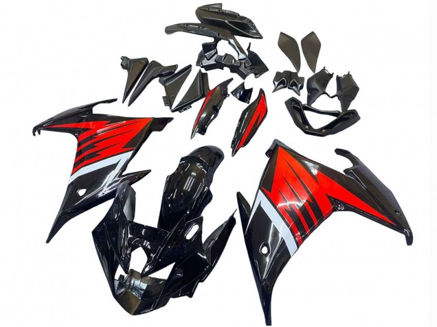 Carenado Moto Yamaha FZ6R 2009-2015 - Negro Rojo Blanco Baratos