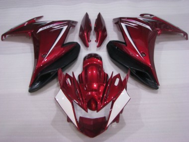 Carenados Moto Yamaha FZ6R 2009-2015 - Rojo Blanco Negro Baratos