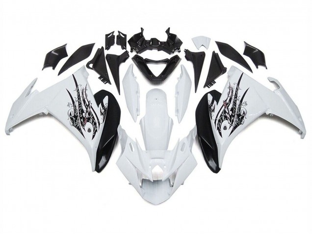 Carenados Moto Yamaha FZ6R 2009-2015 - Blanco Negro Baratos