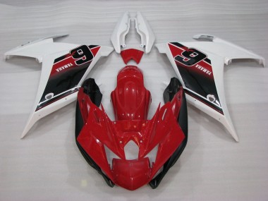 Carenados Moto Yamaha FZ6R 2009-2015 - Rojo Blanco Negro 6 Baratos