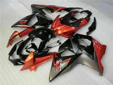 Carenados Moto Suzuki GSXR 1000 2009-2016 - Naranja Negro Brillante Baratos