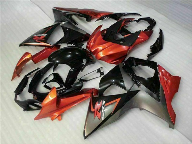 Carenados Moto Suzuki GSXR 1000 2009-2016 - Naranja Negro Brillante Baratos