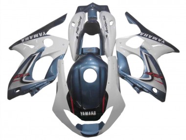 Carenados Moto Yamaha YZF600R Thundercat 1996-2007 - Azul Oscuro Blanco Baratos