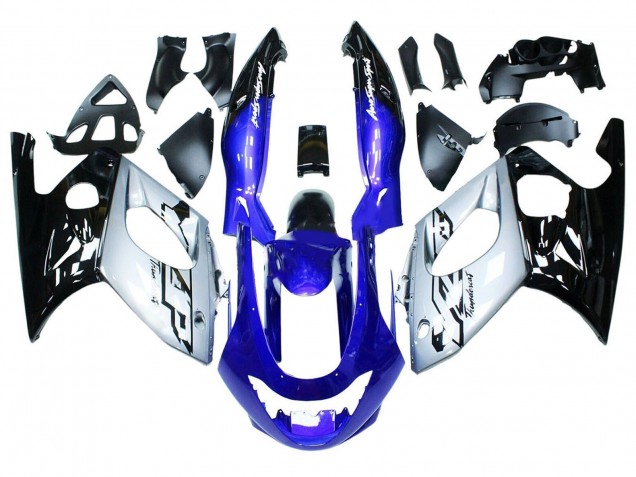 Carenados Moto Yamaha YZF600R Thundercat 1996-2007 - Azul Plata Negro Baratos