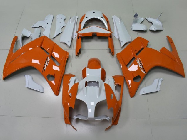 Carenados Moto Yamaha FJR1300 2001-2006 - Naranja Blanco Baratos