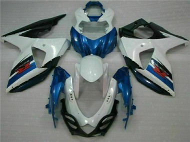 Kits Carenados ABS Suzuki GSXR 1000 2009-2016 - Blanco Azul Negro Baratos