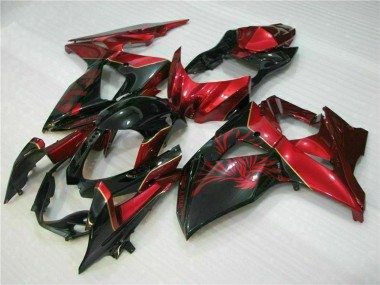 Carenados Moto Suzuki GSXR 1000 2009-2016 - Rojo Negro Brillante Baratos