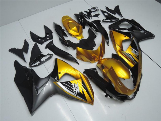Carenados Moto Suzuki GSXR 1000 2009-2016 - Oro Negro Mate Baratos