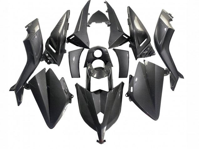 Carenados Moto Yamaha TMAX530 2012-2014 - Negro FibraCarbono Baratos