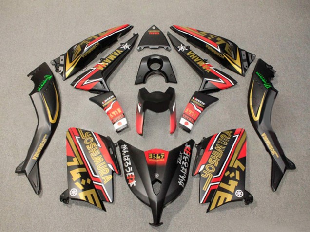 Carenados Moto Yamaha TMAX530 2012-2014 - Negro Mate Oro Rojo Baratos