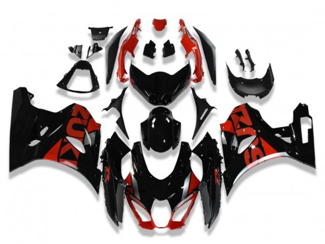 Carenados Moto Suzuki GSXR 1000 2017-2024 - Negro Brillante Rojo Baratos