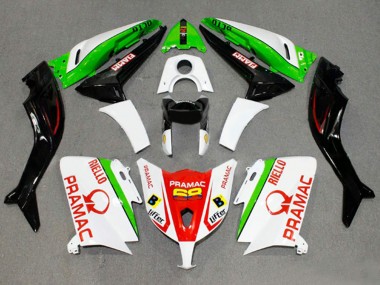 Carenados Moto Yamaha TMAX530 2012-2014 - Blanco Rojo Verde Pramac Fiamm Baratos