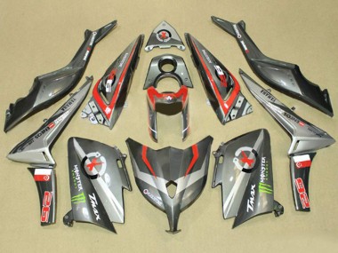 Carenados Moto Yamaha TMAX530 2012-2014 - Gris Rojo Monstruo ENEOS Baratos