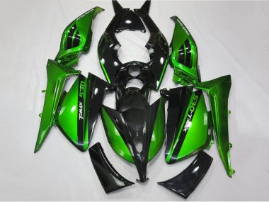 Carenados Moto Yamaha TMAX530 2012-2014 - Verde Brillante Negro Baratos
