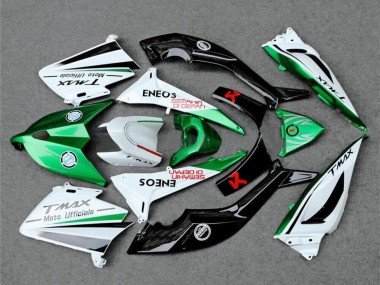 Carenados Moto Yamaha TMAX530 2012-2014 - Blanco Verde Negro Semakin Didepan ENEOS Baratos