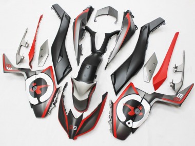Carenados Moto Yamaha XMAX300 2017-2021 - Negro Mate Rojo Gris 99 Baratos